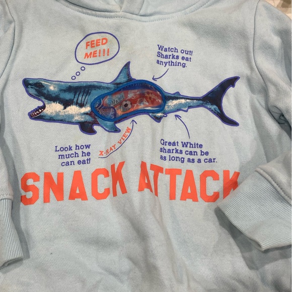 Gap Kids Shark Blue Hoodie 2T - Picture 4 of 4